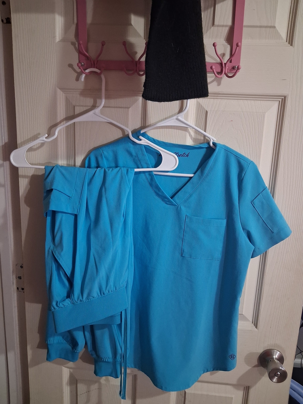 Easy Stretch Bright Teal Scrub Top & Pants Set
